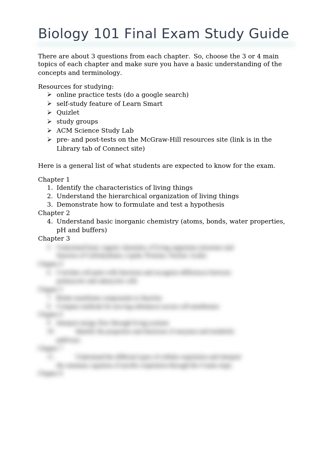 Biology 101 Final Exam Study Guide(1).doc_d1z28bo6pnb_page1