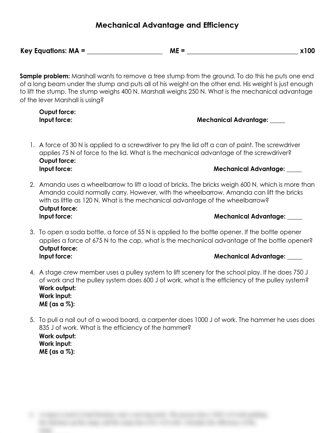 Mechanical Advantage and Efficiency Practice.pdf_d1za8b05213_page1