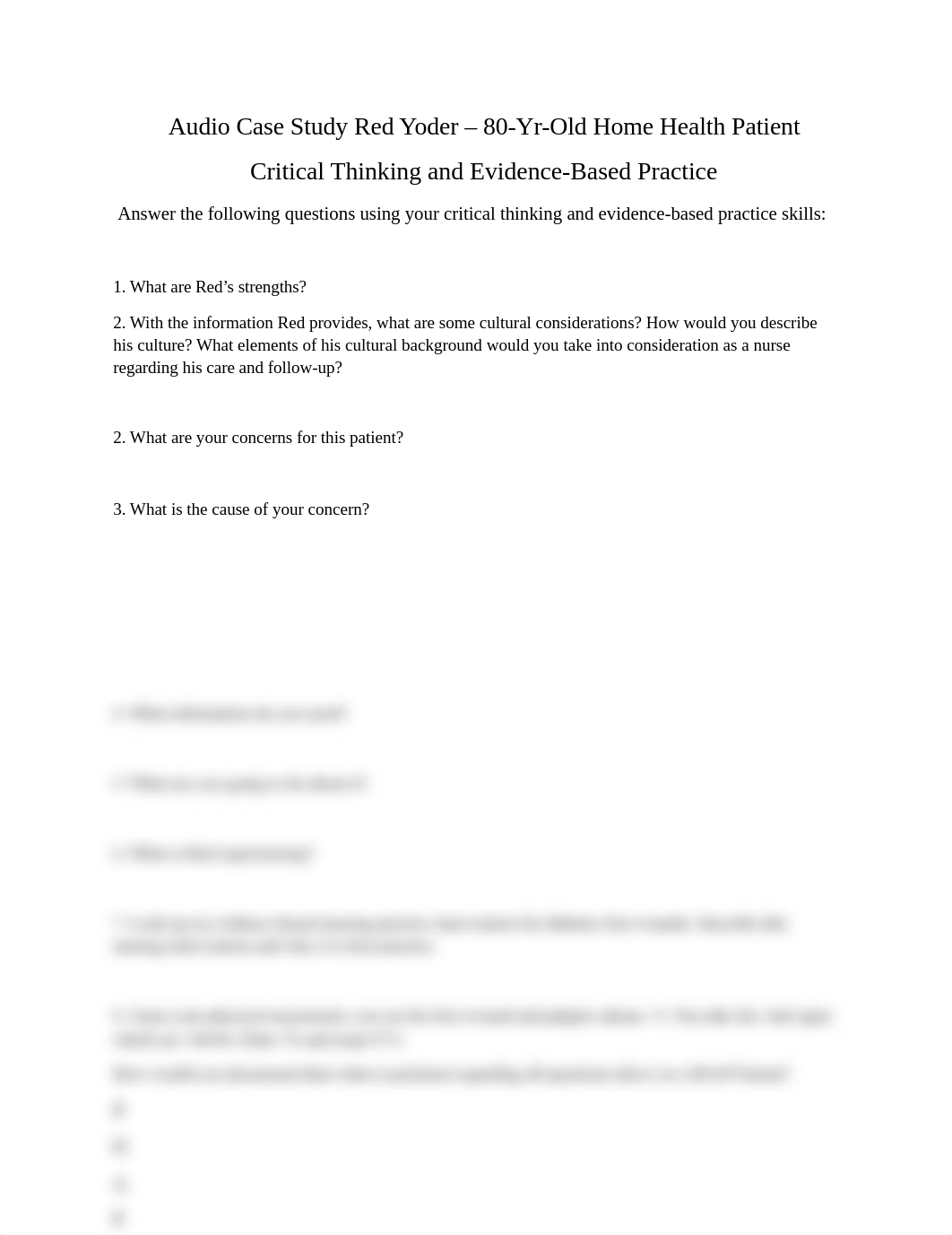 Case Study Audio-Red Yoder - 80-Yr-Old Home Health Patient.docx_d1zba4s25t3_page1