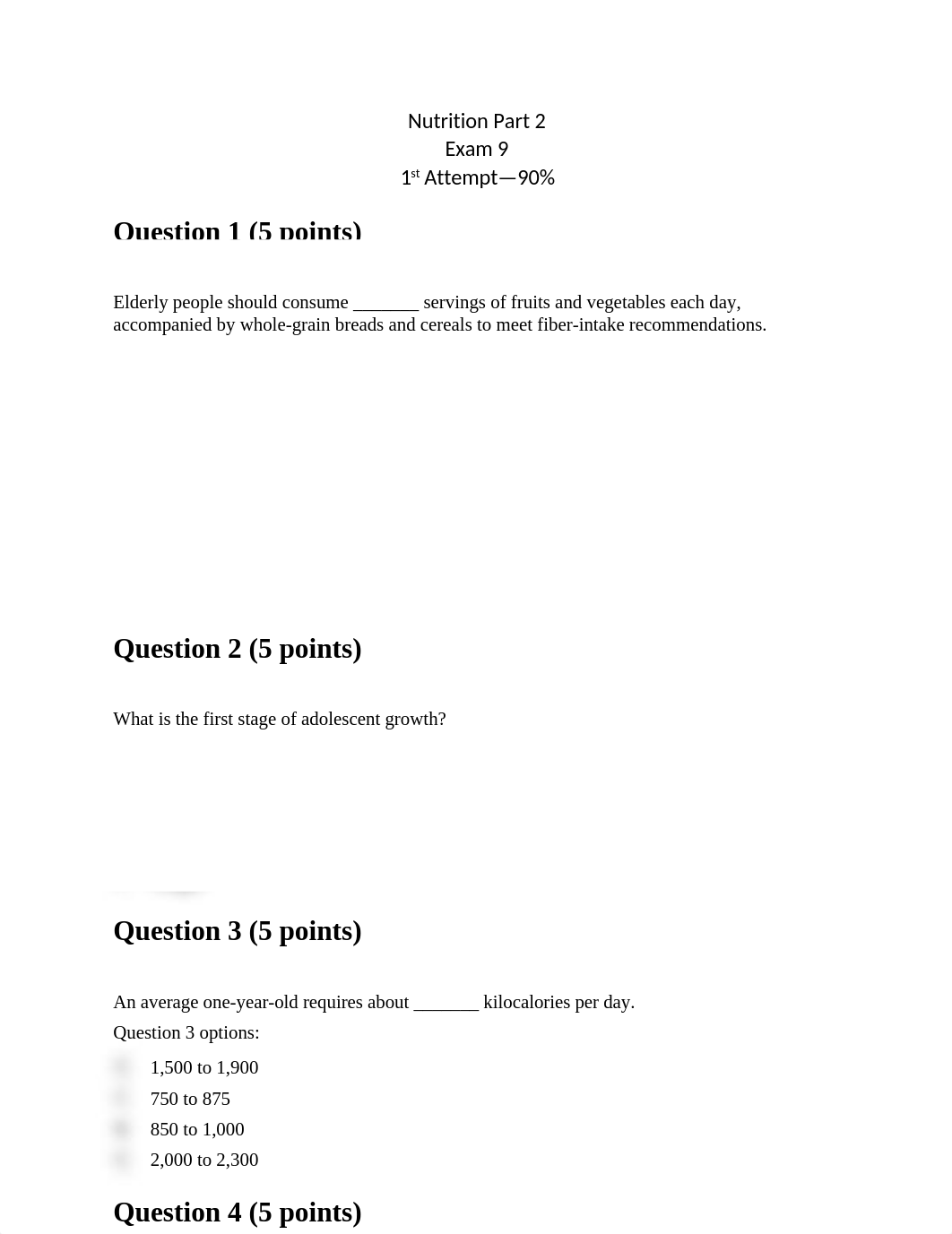 Nutrition Part 2 EXAM 9 1ST ATTEMPT.docx_d1zh14tor4j_page1