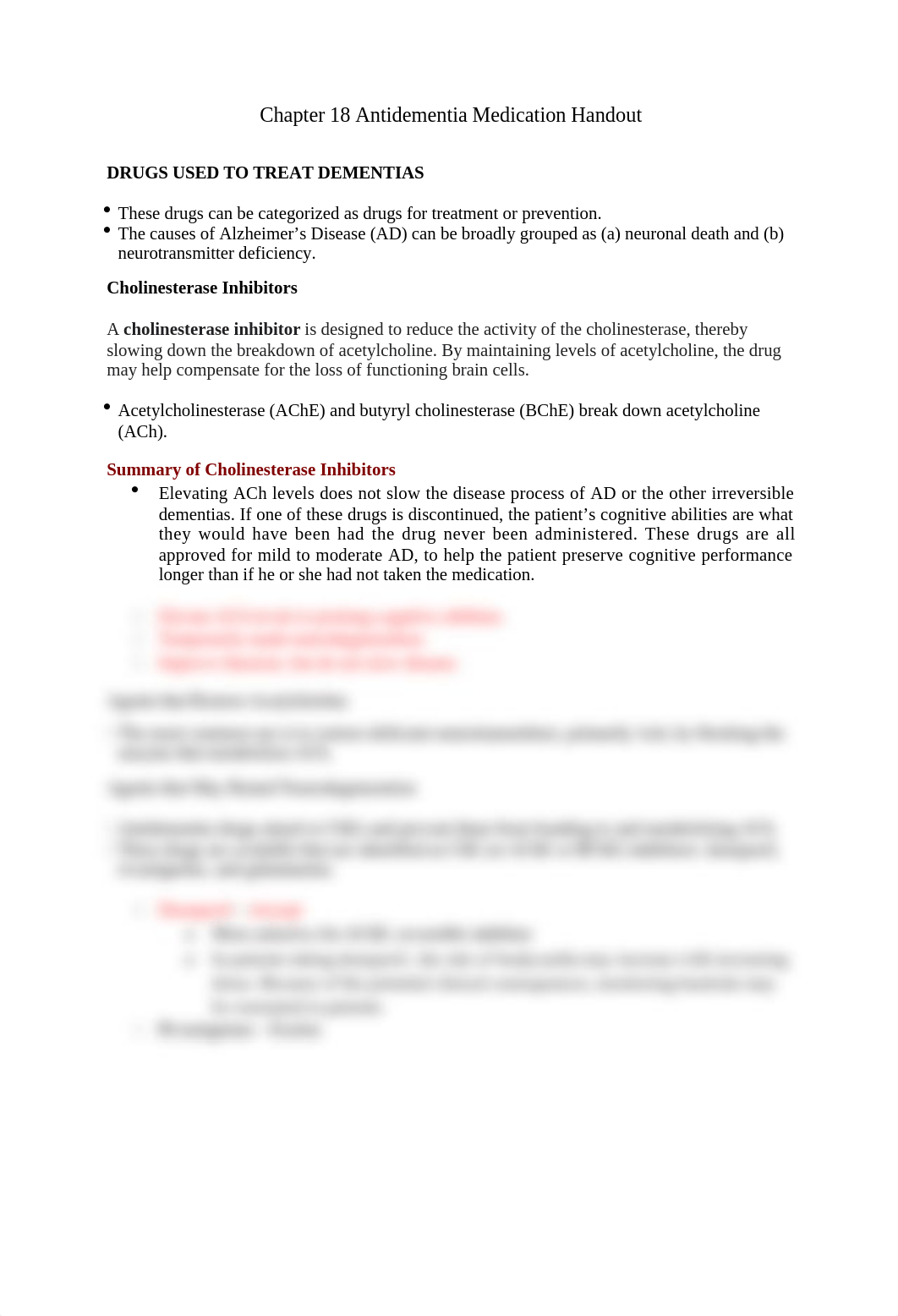 Chapter 18 Anti-dementia medication handout.docx_d1zjonxonx7_page1