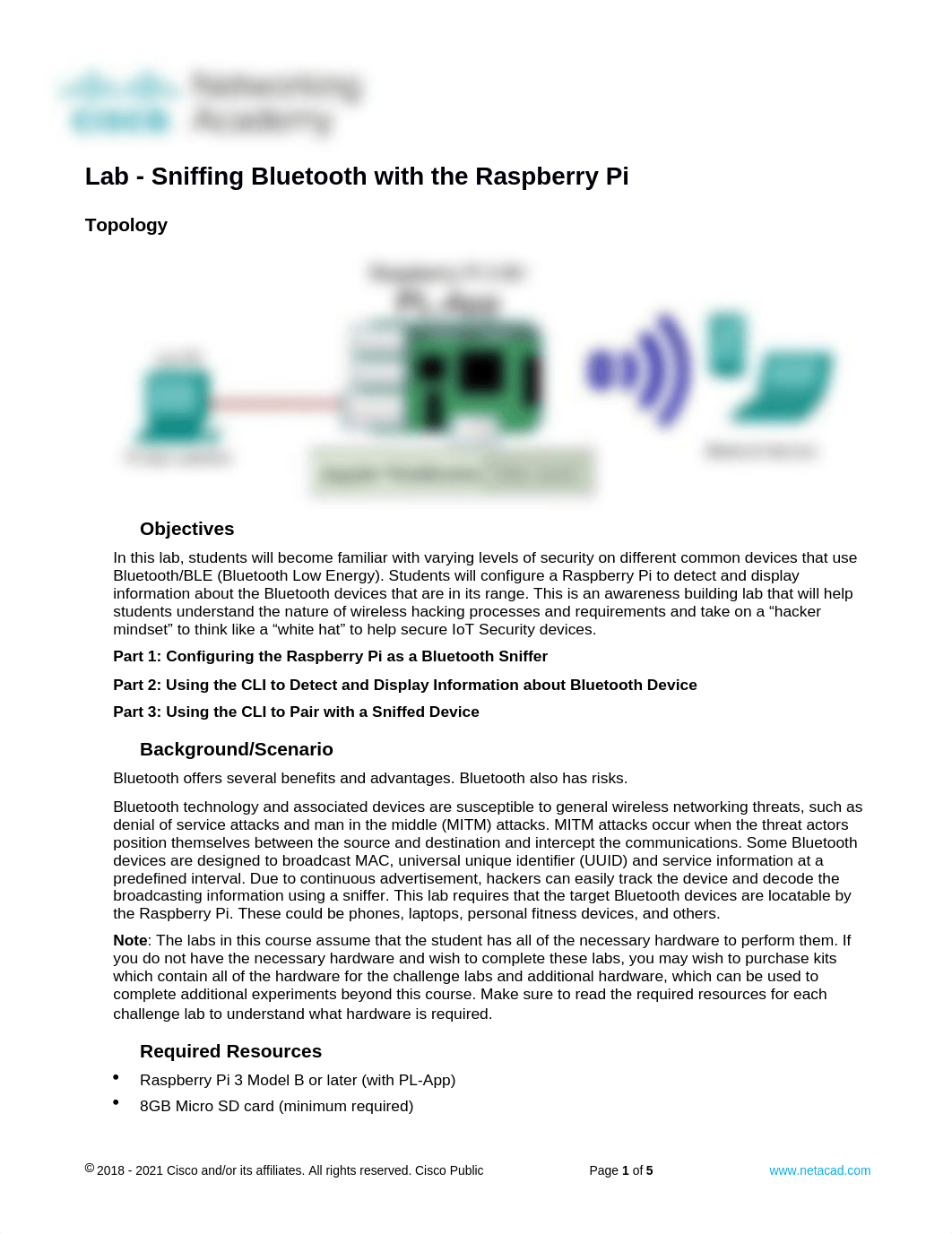 4.1.2.3 Lab - Sniffing Bluetooth with the Raspberry Pi.docx_d1znypedb5n_page1