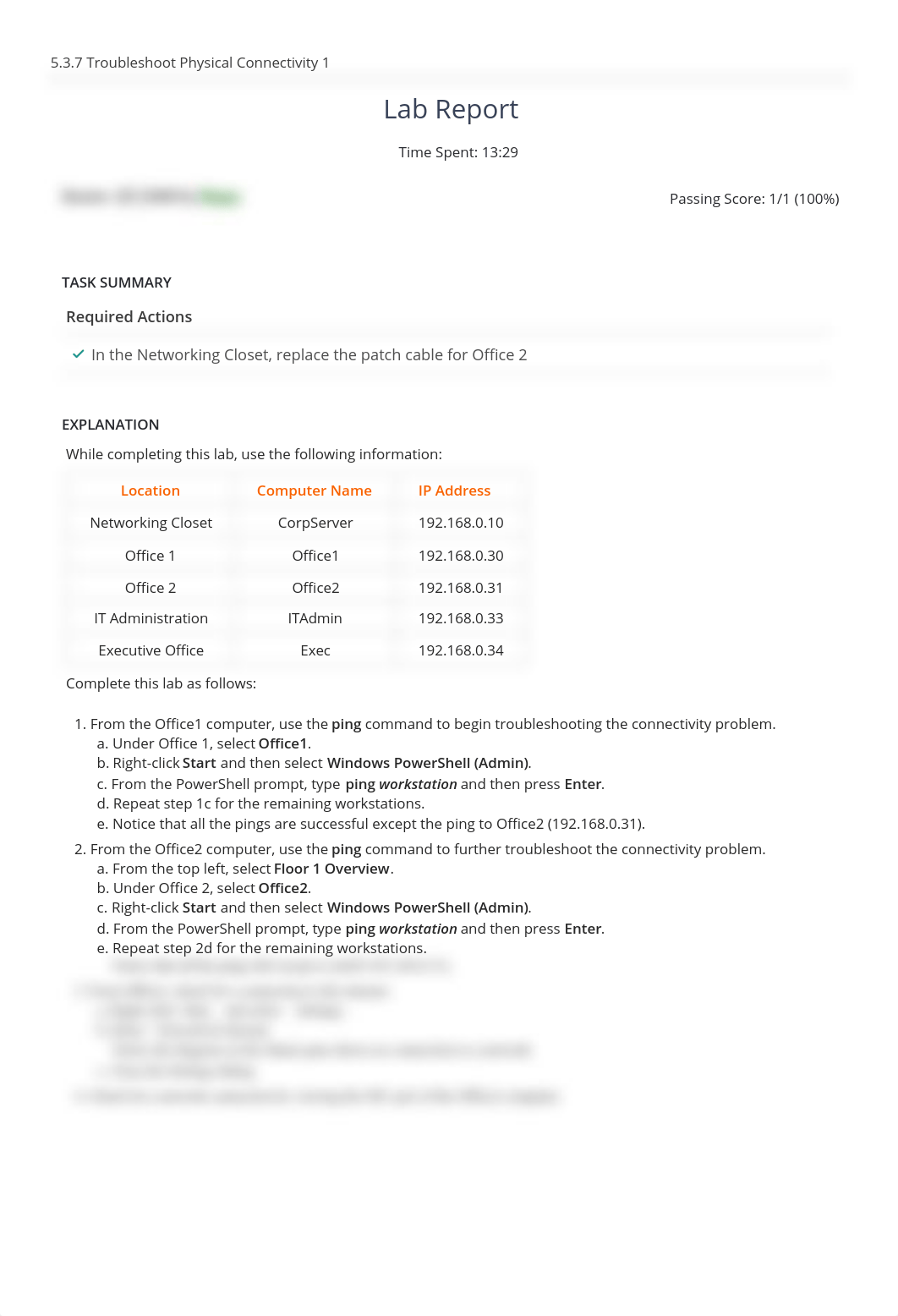 5.3.7 Troubleshoot Physical Connectivity 1.pdf_d1zsekx45ll_page1