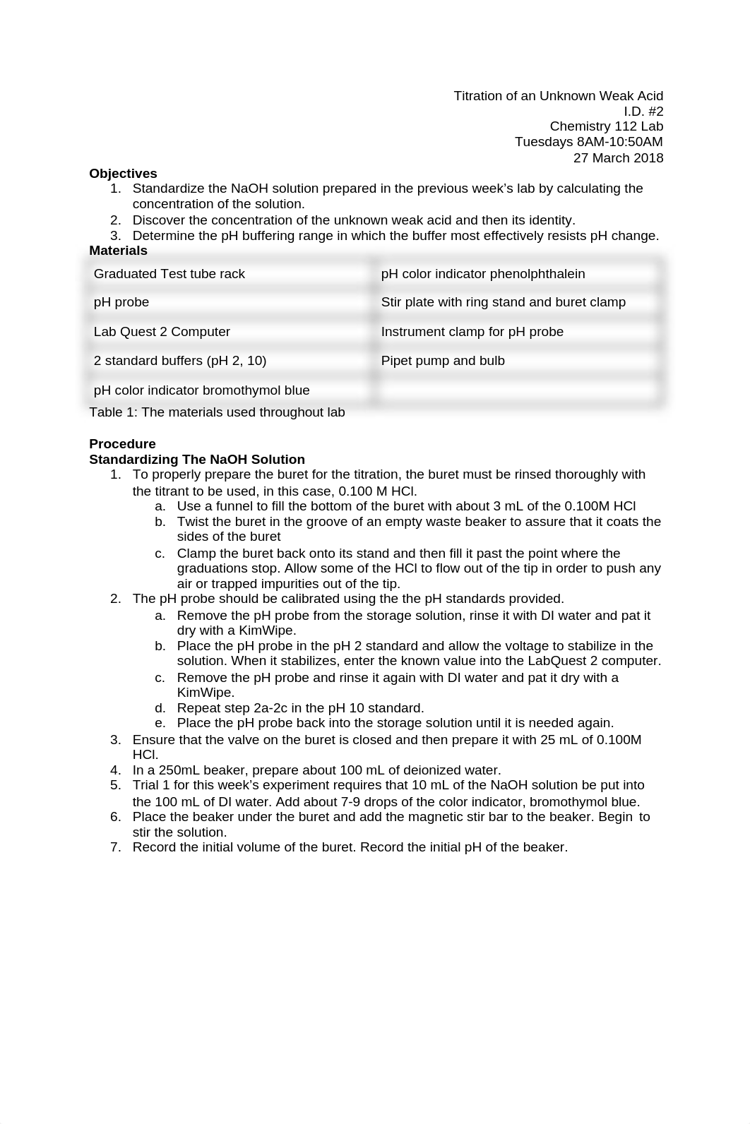 Titration of an Unknown Weak Acid Lab Report ID #2.docx_d20ke4qxtqu_page1