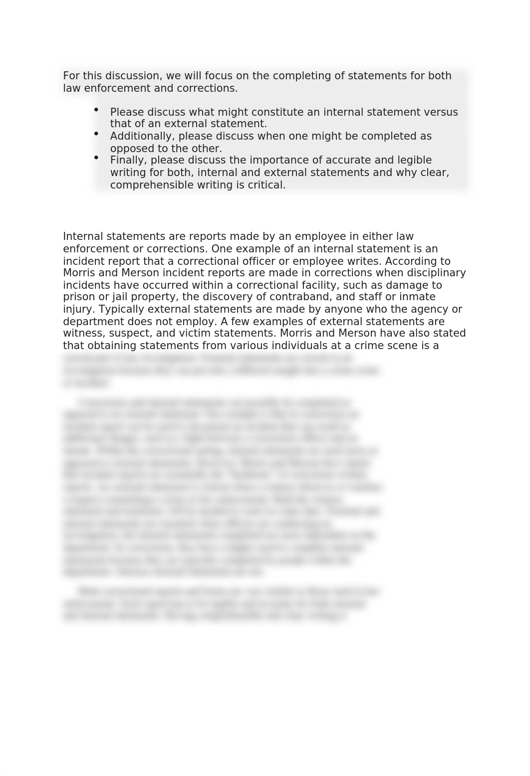 CJUS 231 Week 8 Discussion Completing Correctional Forms-Annamarie Baricuatro.docx_d20sotvls7u_page1