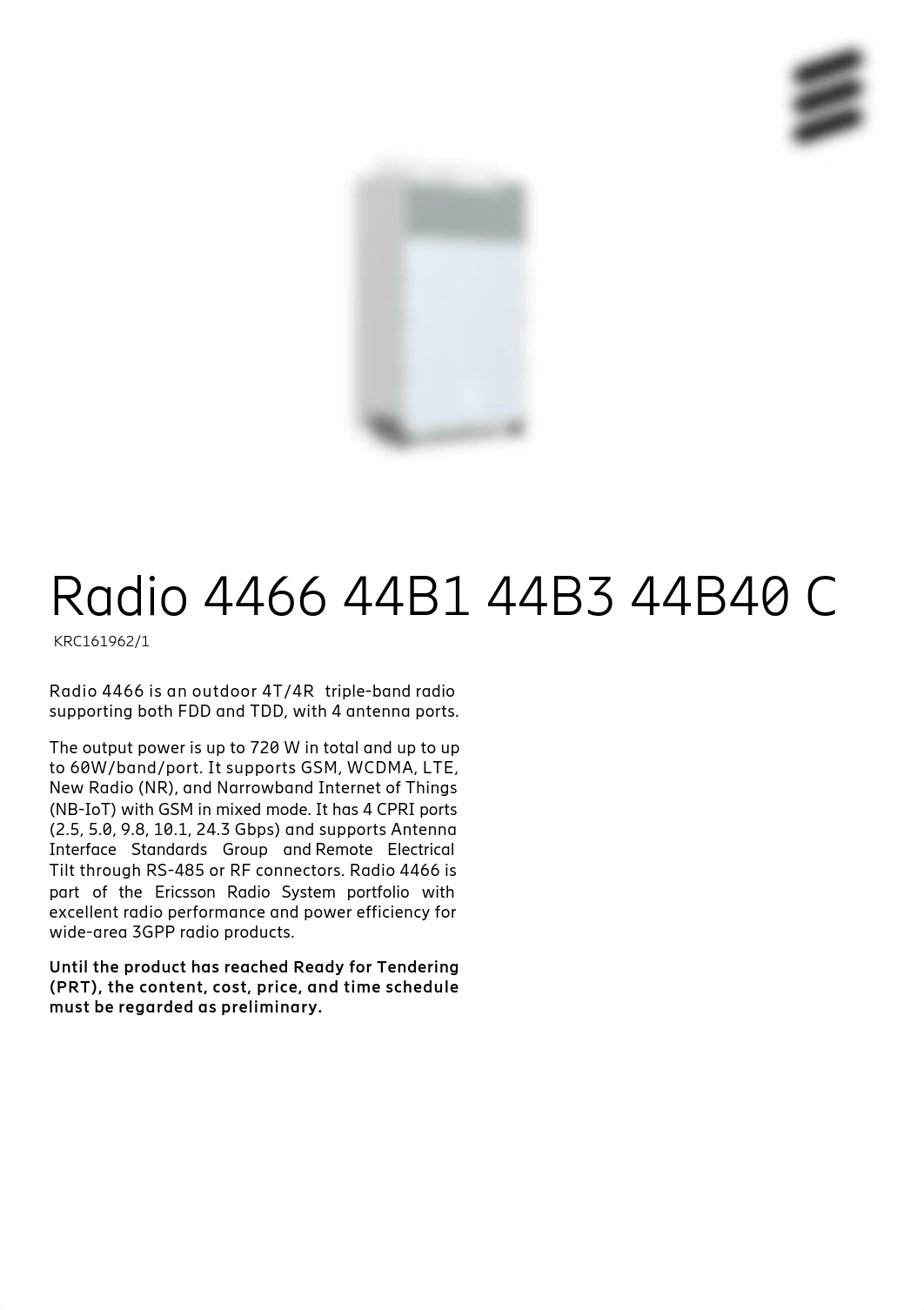 Ericsson Radio 4466 Datasheet.pdf_d21c55k6w02_page1