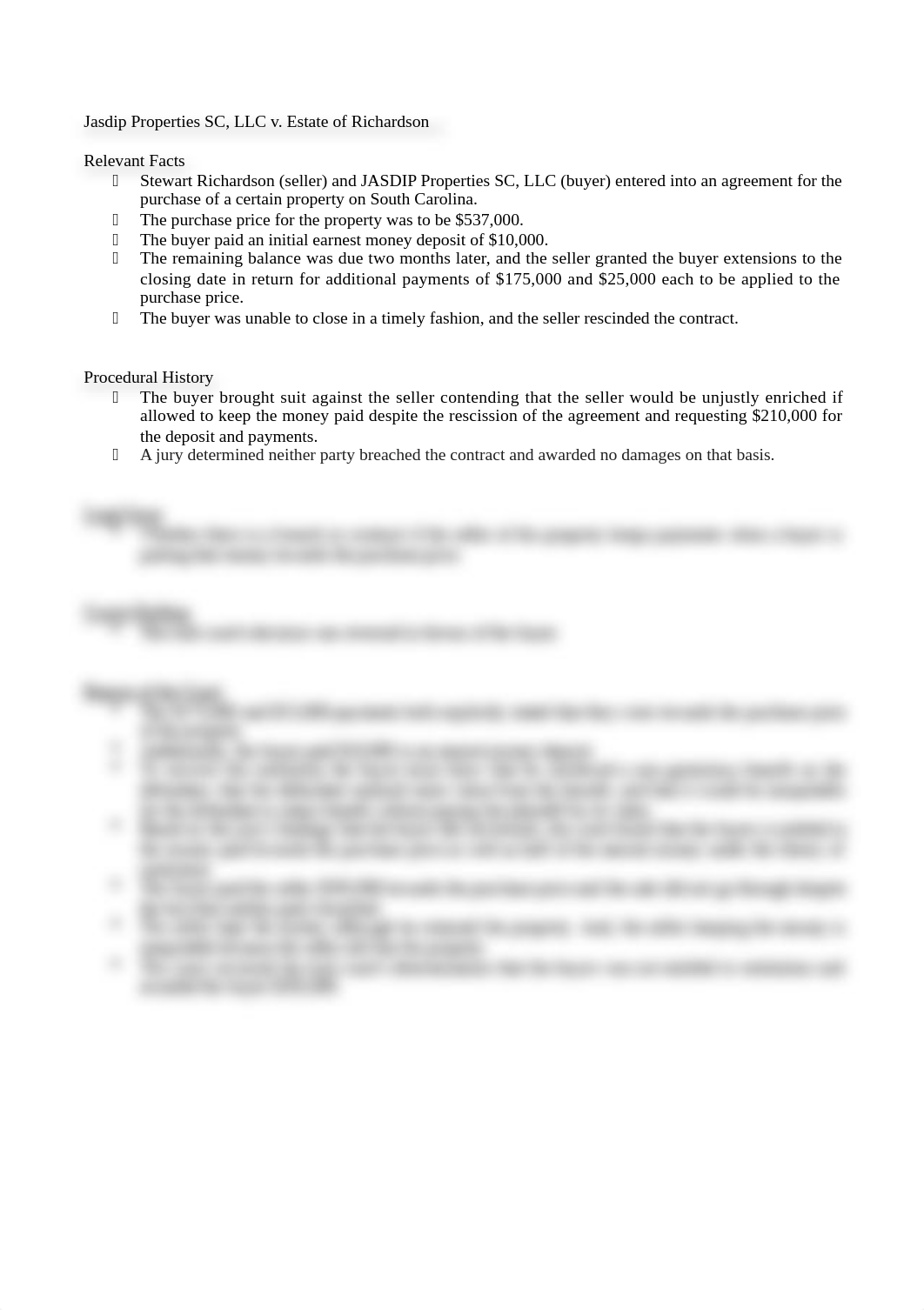 Jasdip Properties SC, LLC v. Estate of Richardson.docx_d21djzfj09u_page1