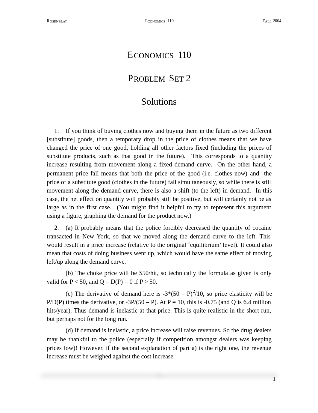 ECON 110 Fall 2004 Problem Set 2 Solutions_d21h560t3gu_page1