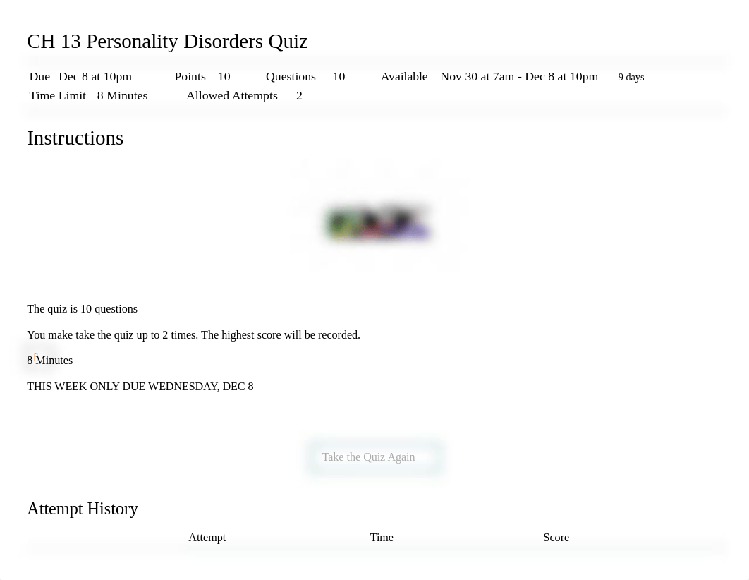 CH 13 Personality Disorders Quiz_ 1 PSYC255-24233 (ONL) Abnormal Psychology.pdf_d21uo8d0tnc_page1