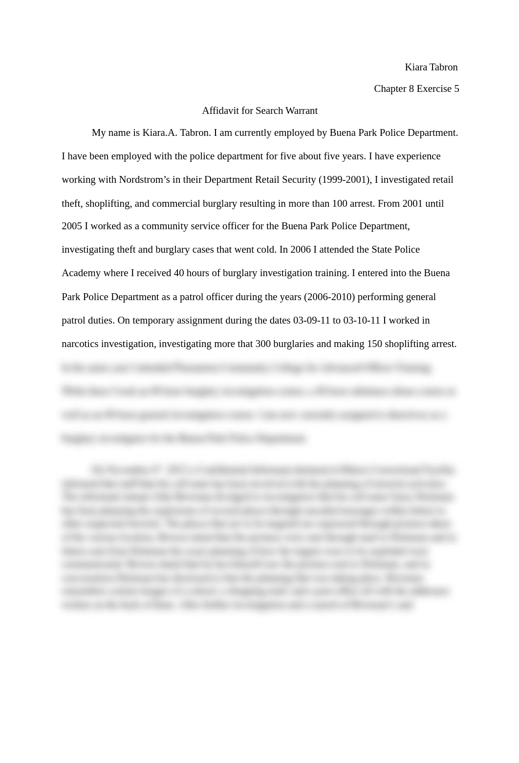 Chapter 8 Exercise 5 Affidavit for Search Warrant_d21utpltrrn_page1