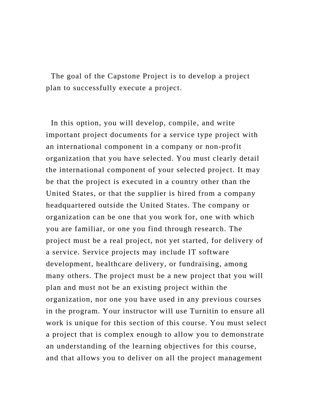 The goal of the Capstone Project is to develop a project plan t.docx_d228qtpr3t7_page2