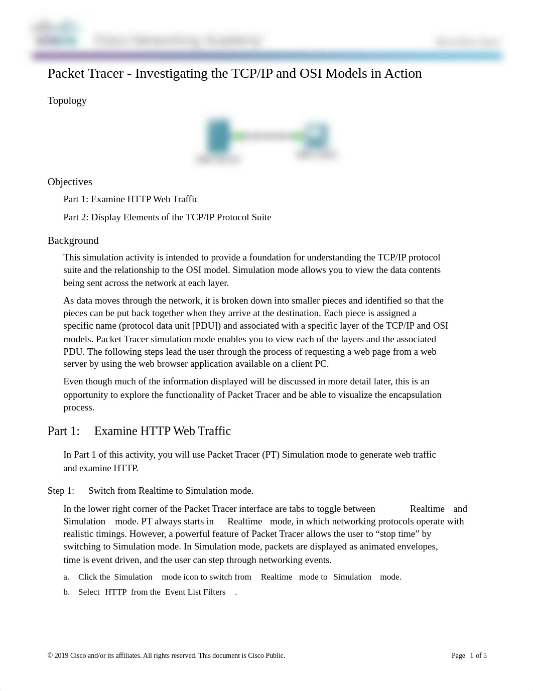 3.2.4.6 Packet Tracer - Investigating the TCP-IP and OSI Models in Action.docx_d22gd8mg6ks_page1