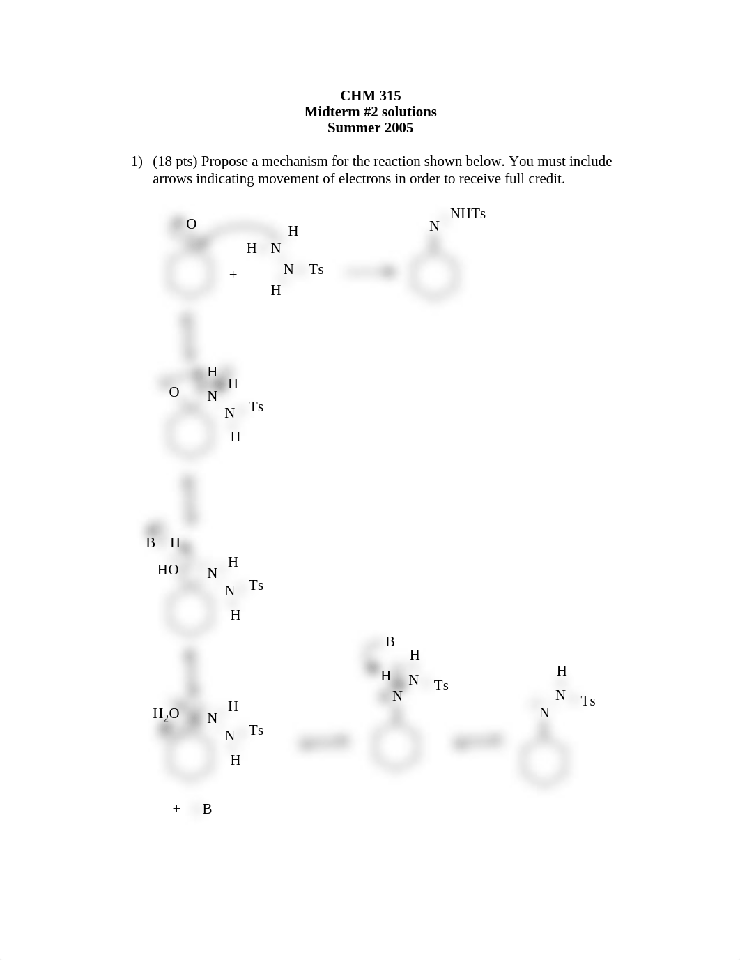 CHM_315_midterm_2 summer_2005_solutions on organic chemistry_d22jzslc42a_page1