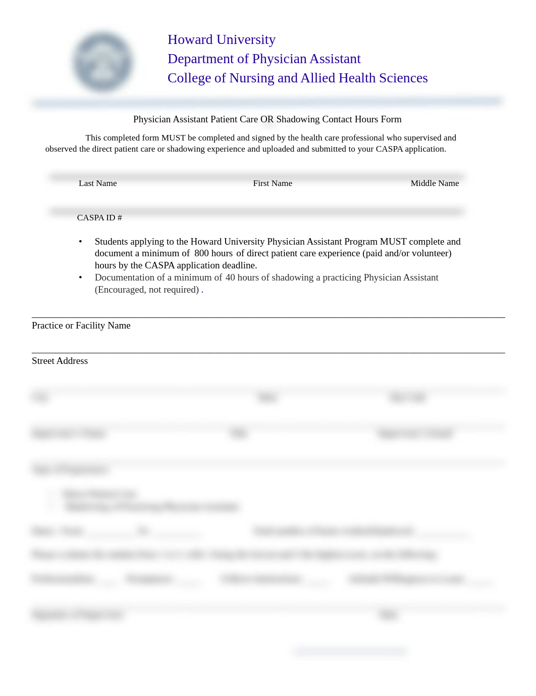 HUPA Direct Patient Care or Shadowing Hrs Form.pdf_d22k40agac7_page1