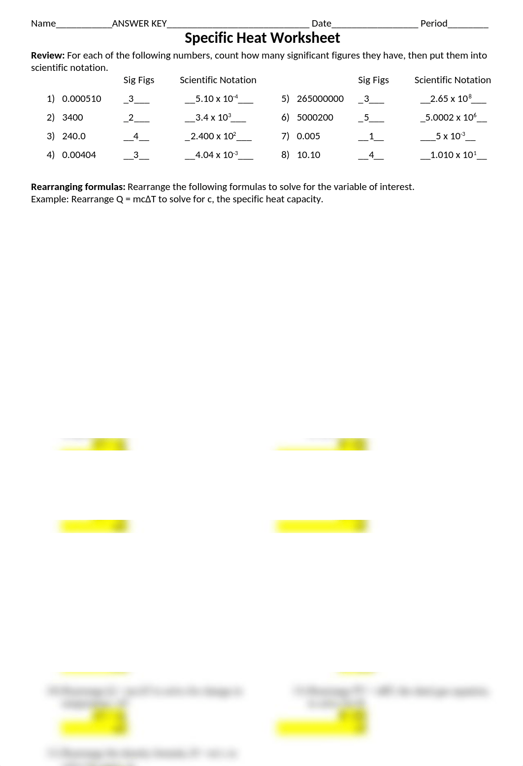 R.SpecificHeatandRearrangingEquationsPractice.ANSWERKEY.docx_d22nymd24c6_page1