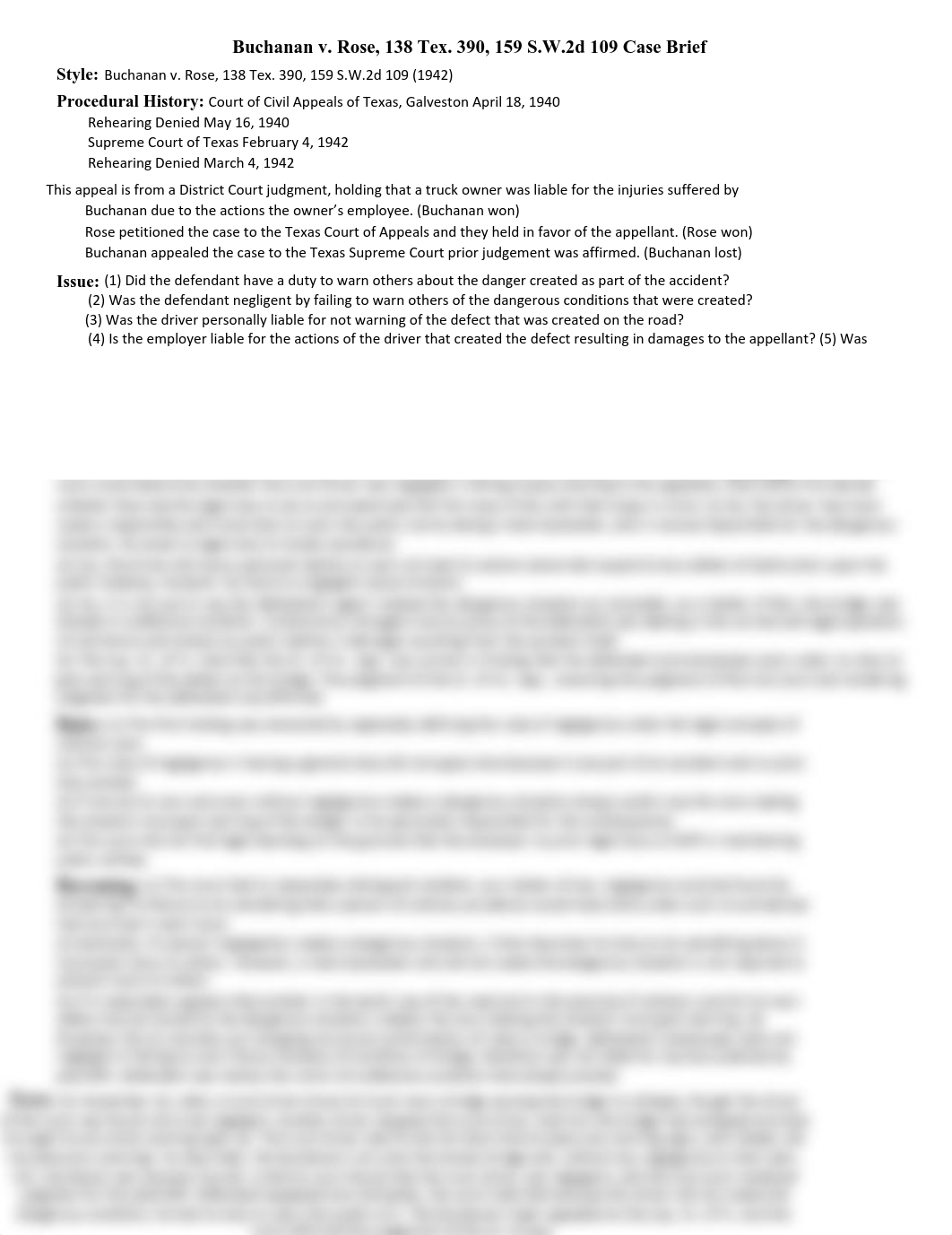 Buchanan v. Rose, 138 Tex. 390, 159 S.W.2d 109 (1942) Case Brief.pdf_d22x1g81heo_page1