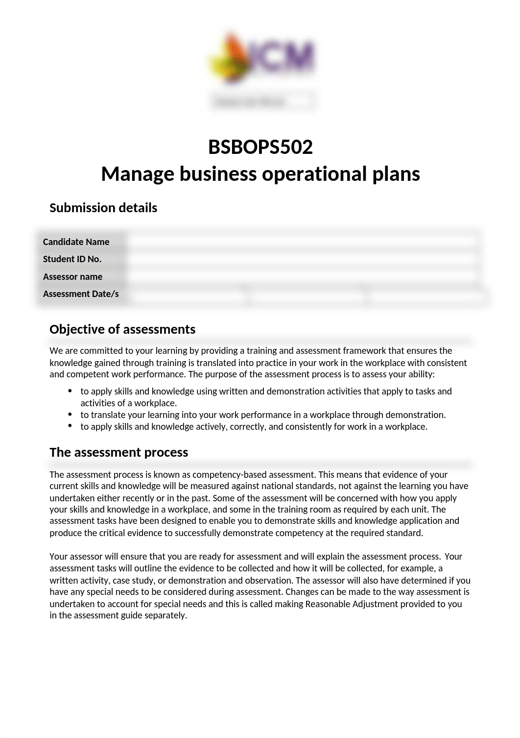 BSBOPS502 Assessment Manual ICM business operational plan.docx_d232x056ixf_page1