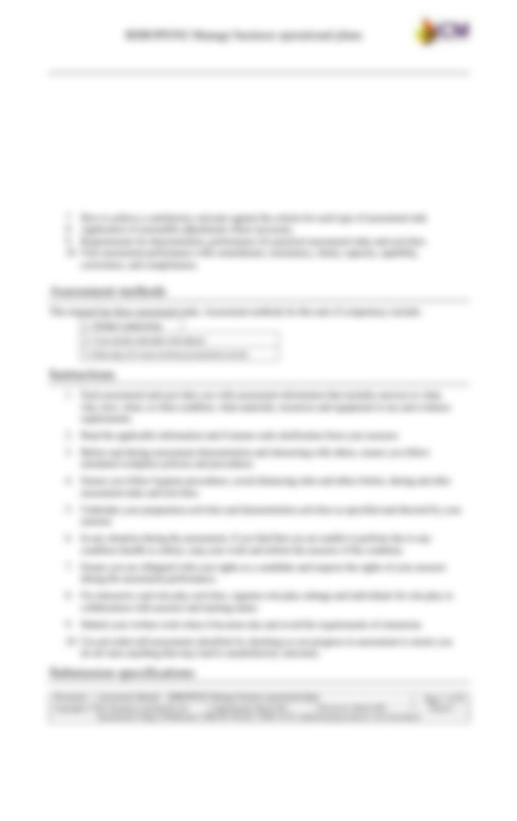 BSBOPS502 Assessment Manual ICM business operational plan.docx_d232x056ixf_page2