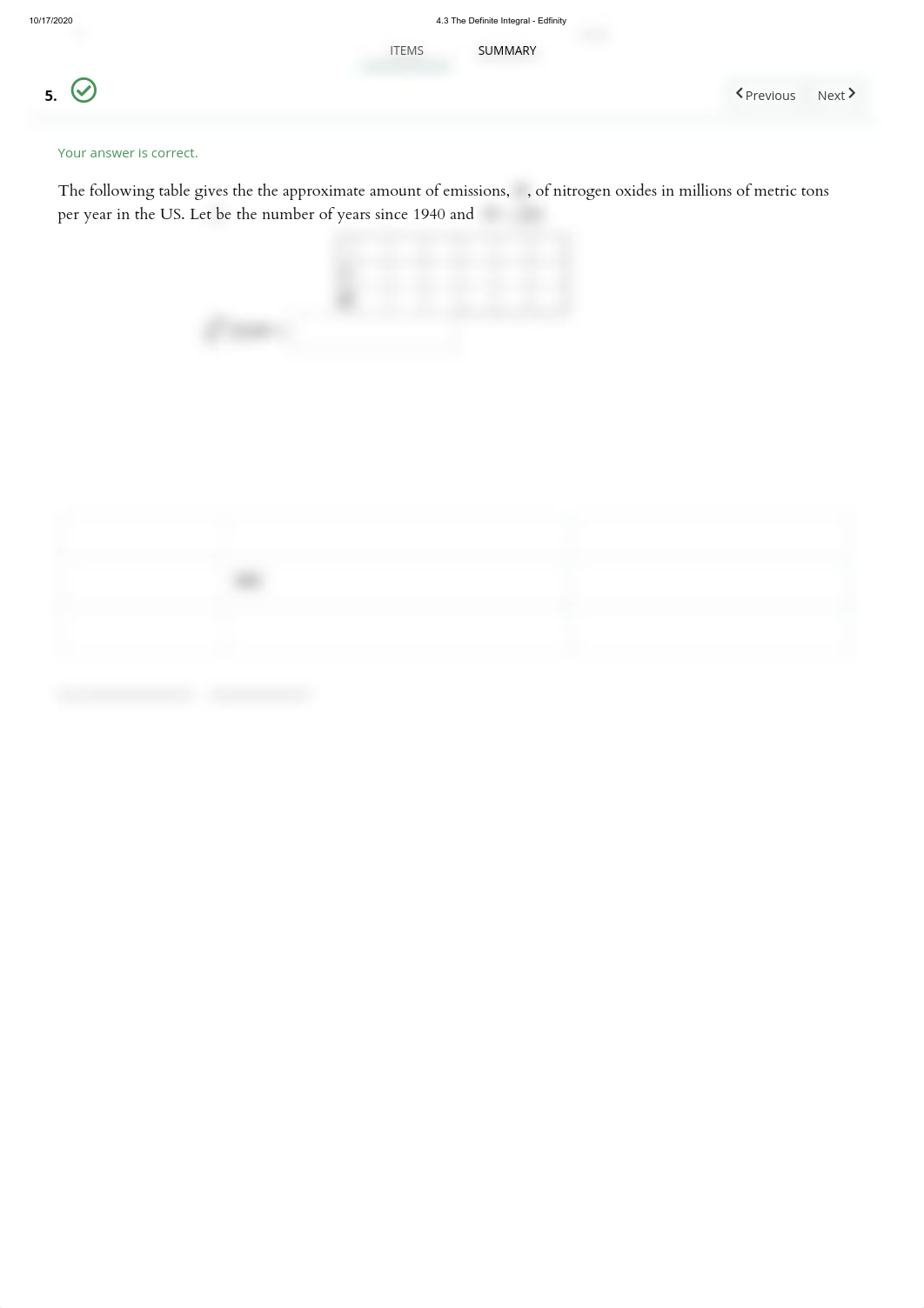 4.3 The Definite Integral - Edfinity 4.pdf_d236qcsk8cd_page1