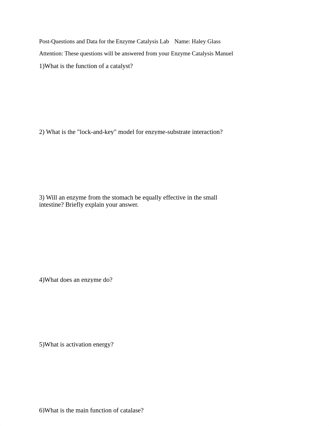 Enzyme Catalysis- Post lab questons and Data (1).docx_d237d4dlc75_page1