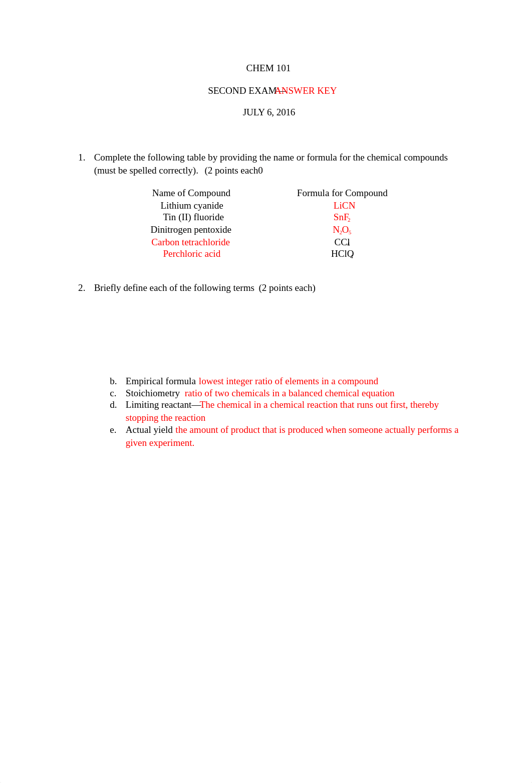 answer key second exam CHEM 101_d23d095pnms_page1