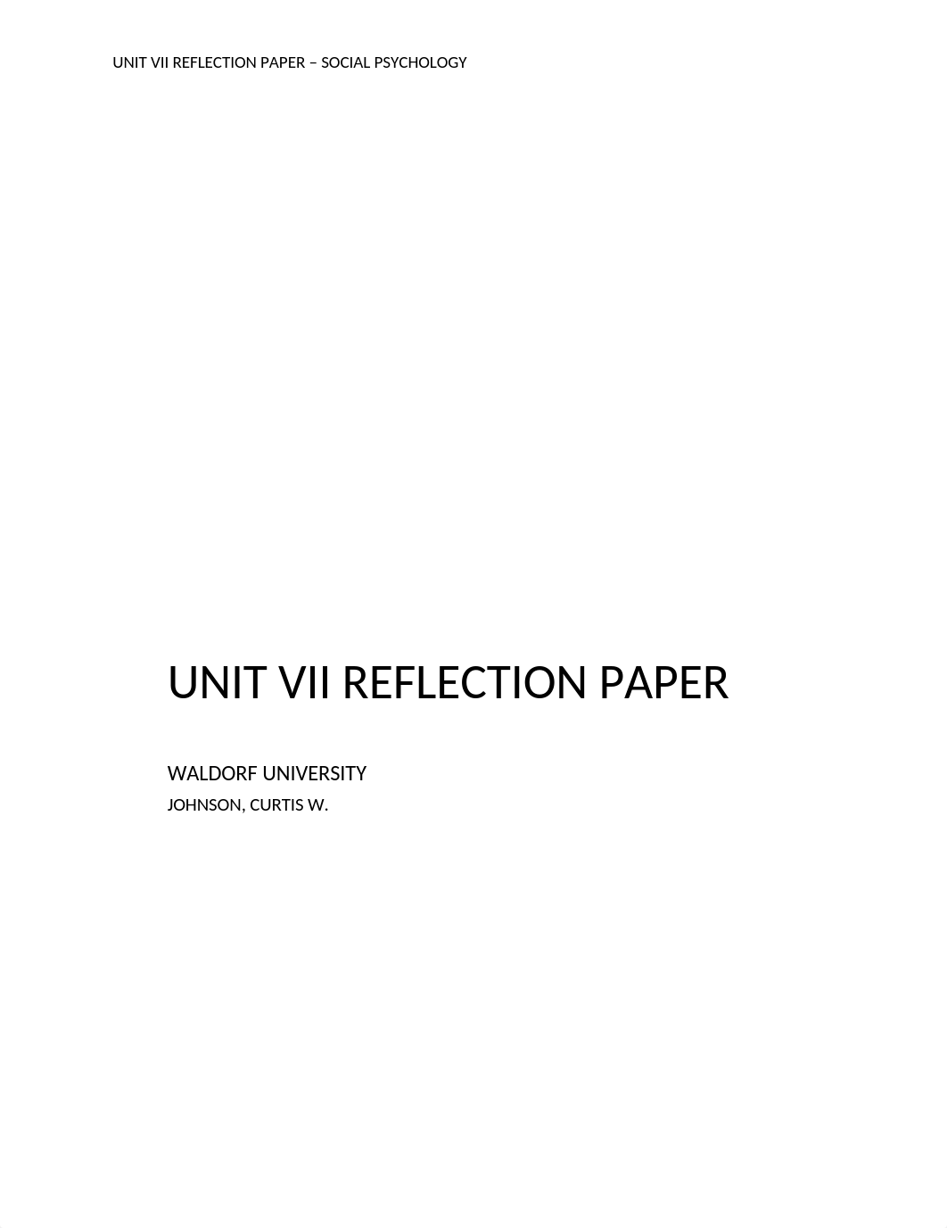 Unit VII Reflection Paper - Social Psychology.docx_d23us6lzfzl_page1