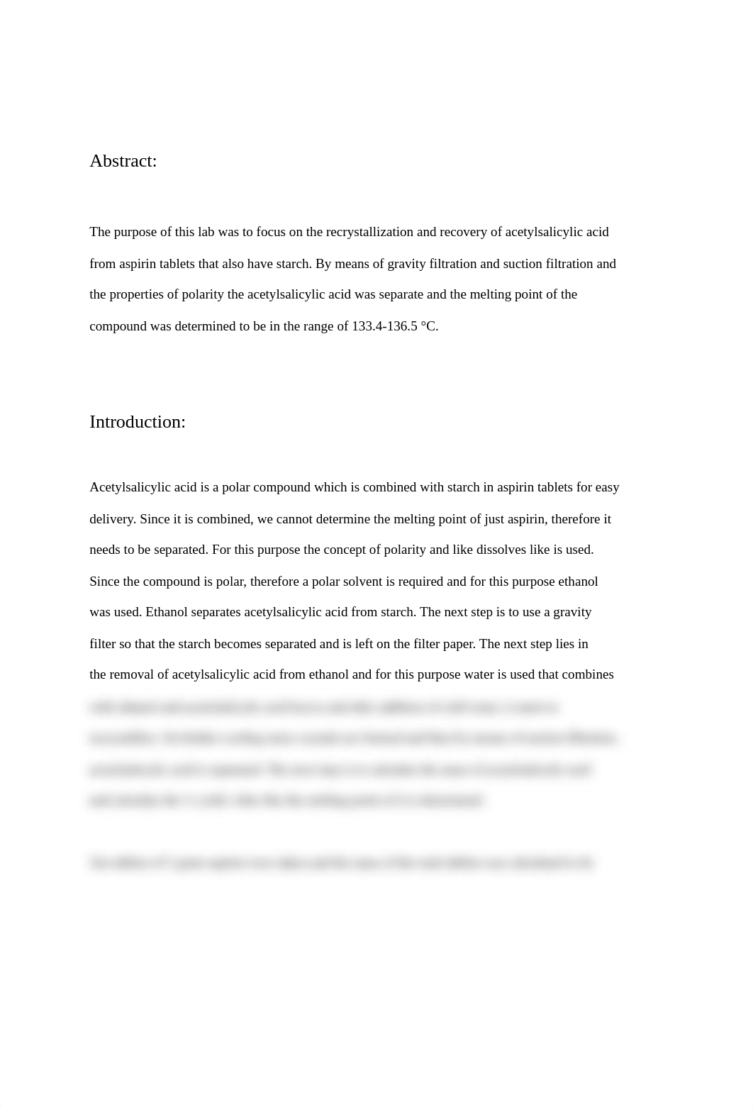 Lab report for Recrystallization of Aspirin.docx_d23xqm3kbhz_page2