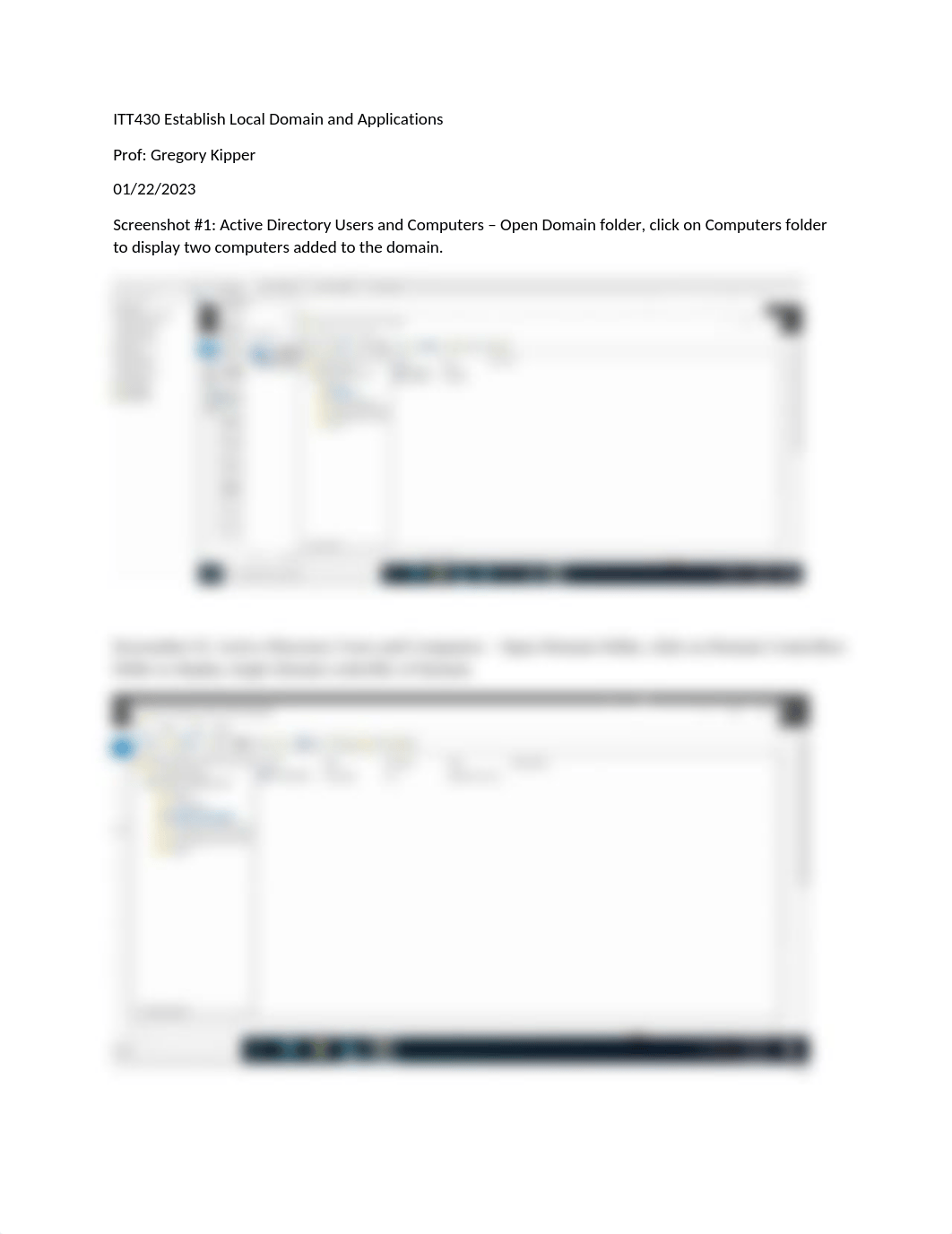 ITT430 Establish Local Domain And Applications.docx_d243i50e6sm_page1