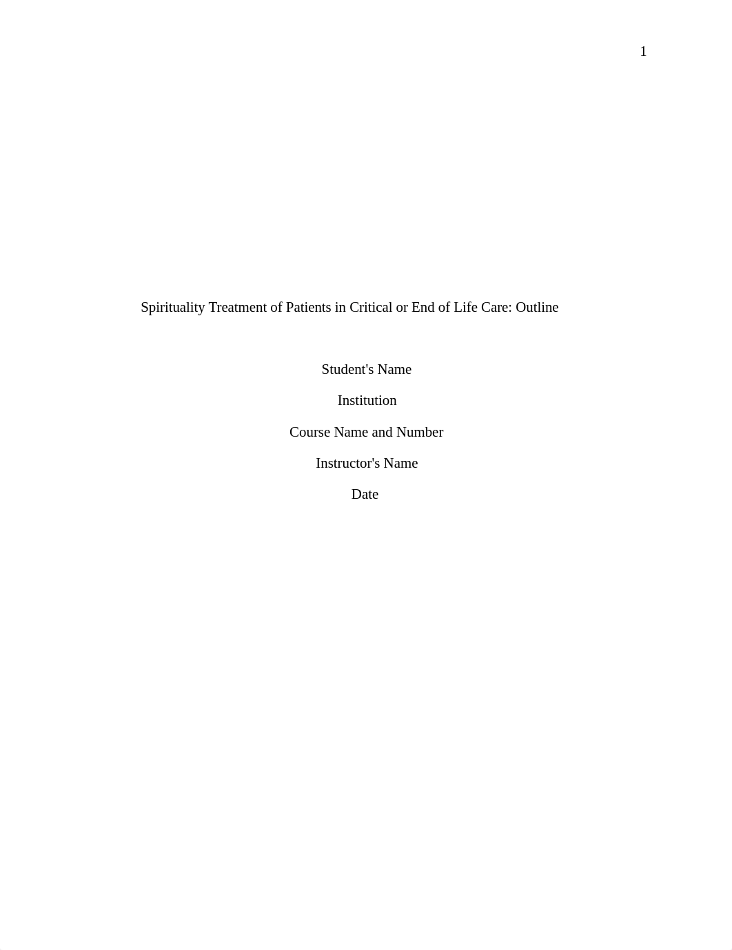 Spirituality Treatment of Patients in Critical or End of Life Care.docx_d24j58zqbyr_page1