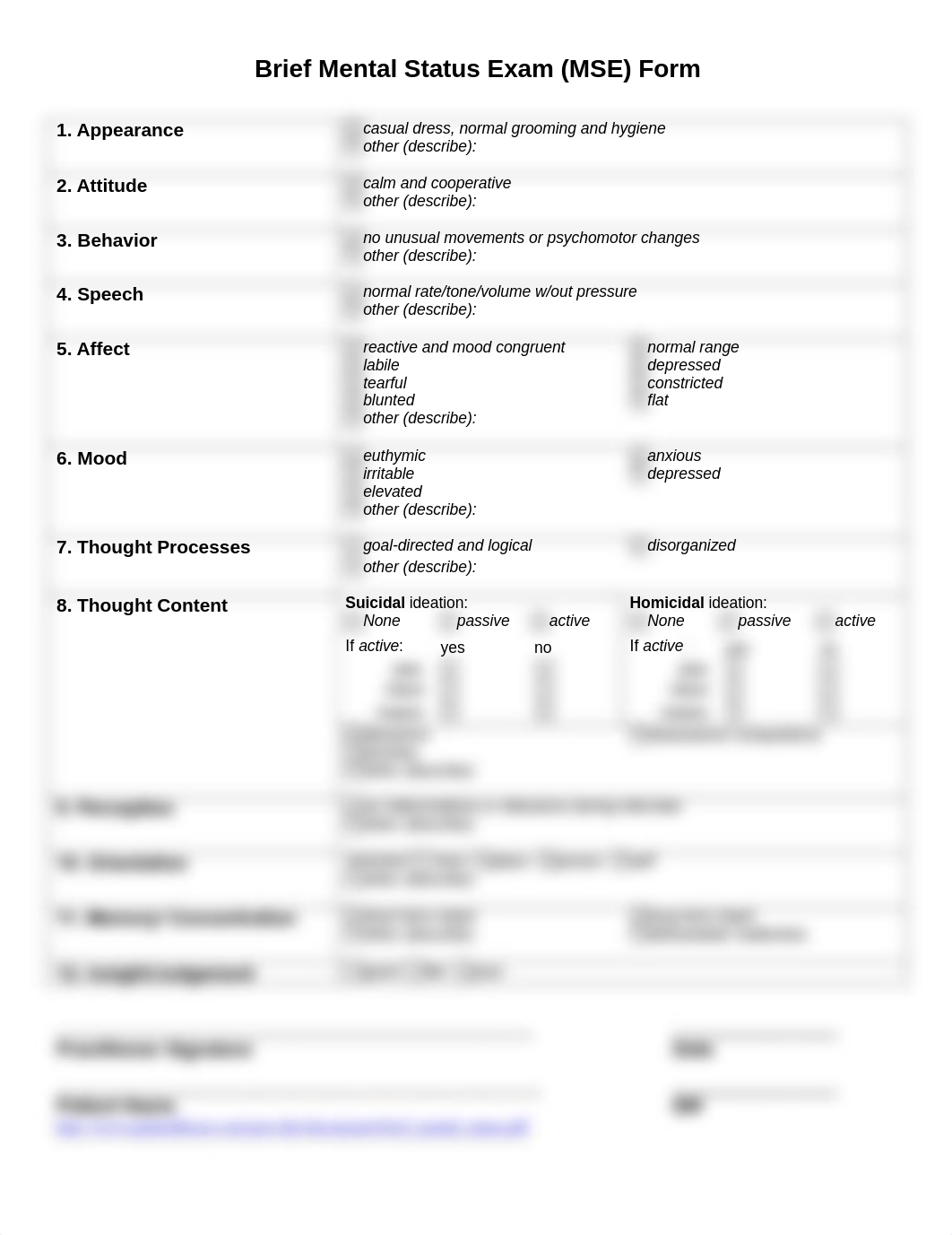 mental status exam form_d24ouiq47un_page1