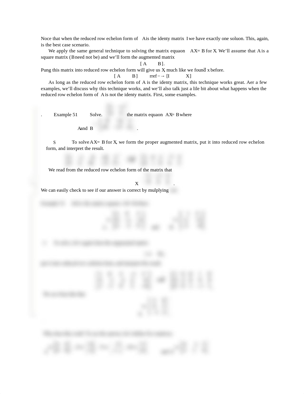 Noce that when the reduced row echelon form of A is the identy matrix I we have exactly one soluon.d_d24u683n0tg_page1