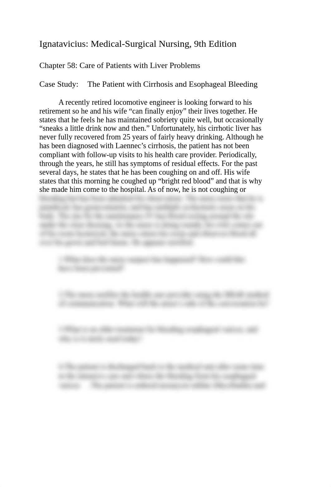 The Patient with Cirrhosis and Esophageal Bleeding.docx_d258nclt1jd_page1