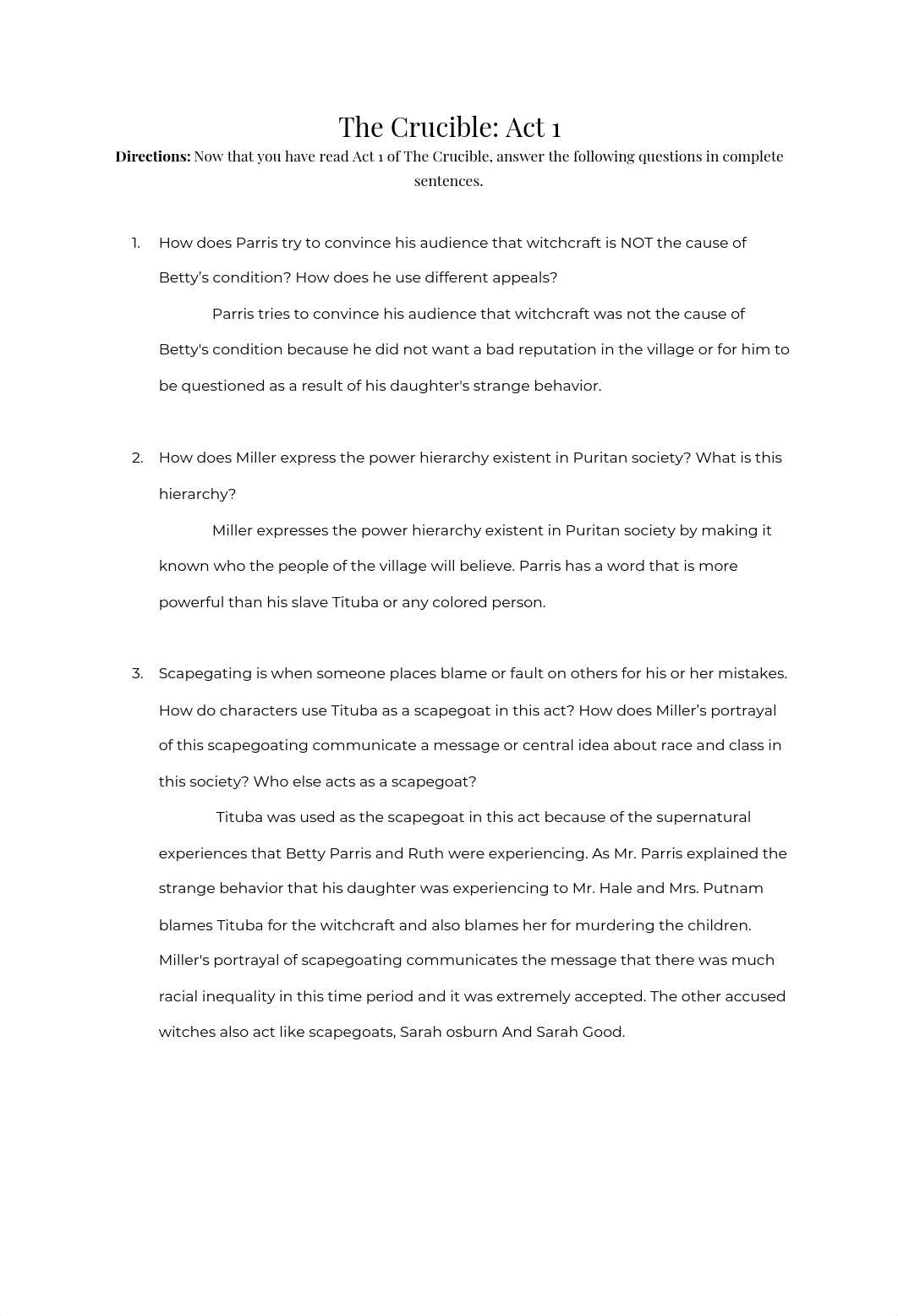 Landon Gunther - The Crucible Act 1 Reading Q's.pdf_d259es4scs1_page1