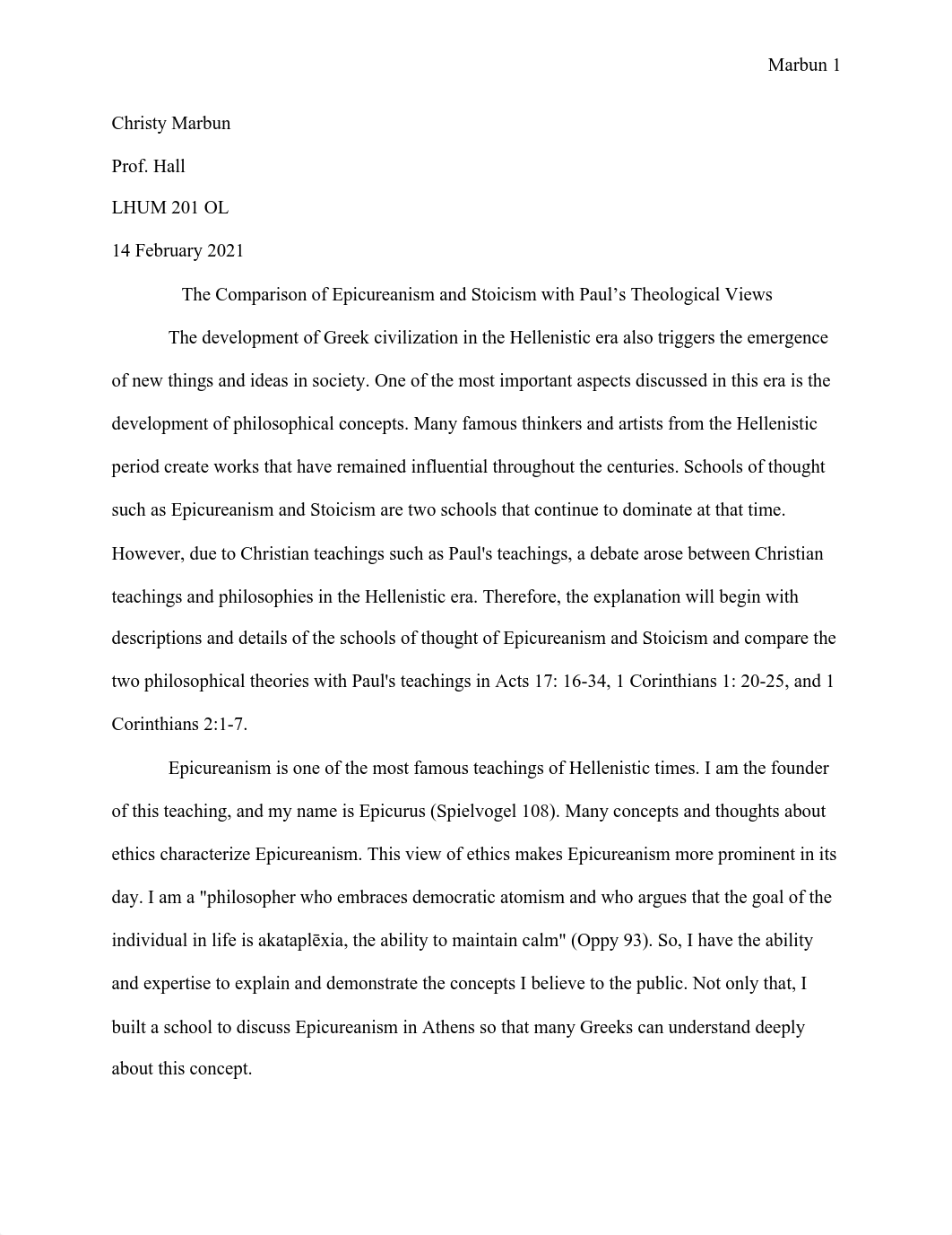 Project 5_ Epicureanism, Stoicism, and the Apostle Paul.pdf_d25aywm5mtu_page1