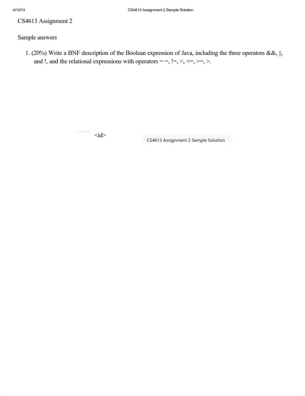 CS4613 Assignment 2 Sample Solution.pdf_d25l8udy1w6_page1