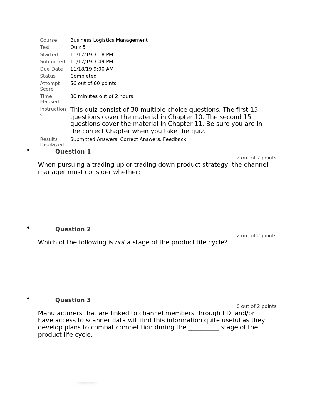 MKT 315 BUSINESS LOGISTICS QUIZ 5.docx_d25z76wknuj_page1