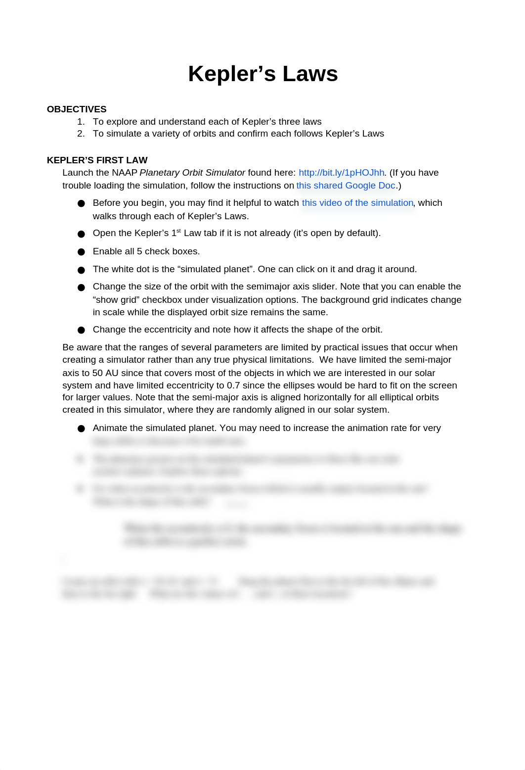 ASTR 1404 - Kepler's Laws (Lab #4)_d260ro3hrnm_page1