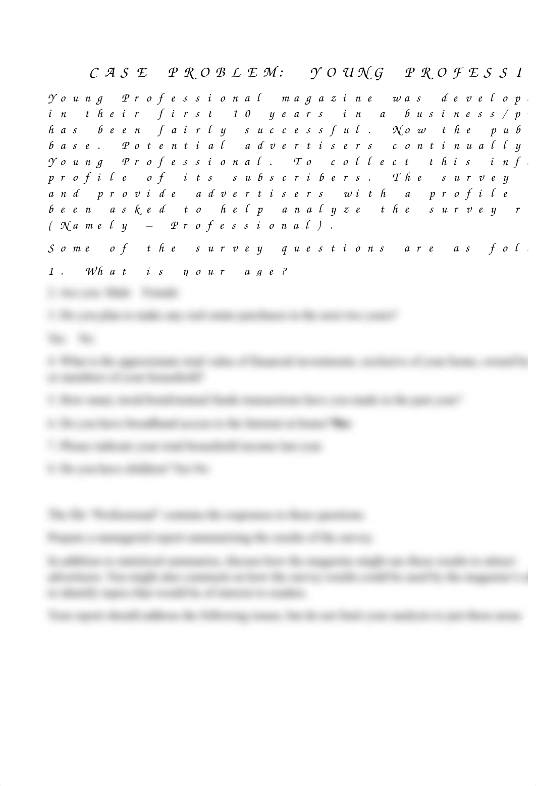 CASE PROBLEM - 6.1 - Young Professional Magazine.docx_d269jsj8910_page1