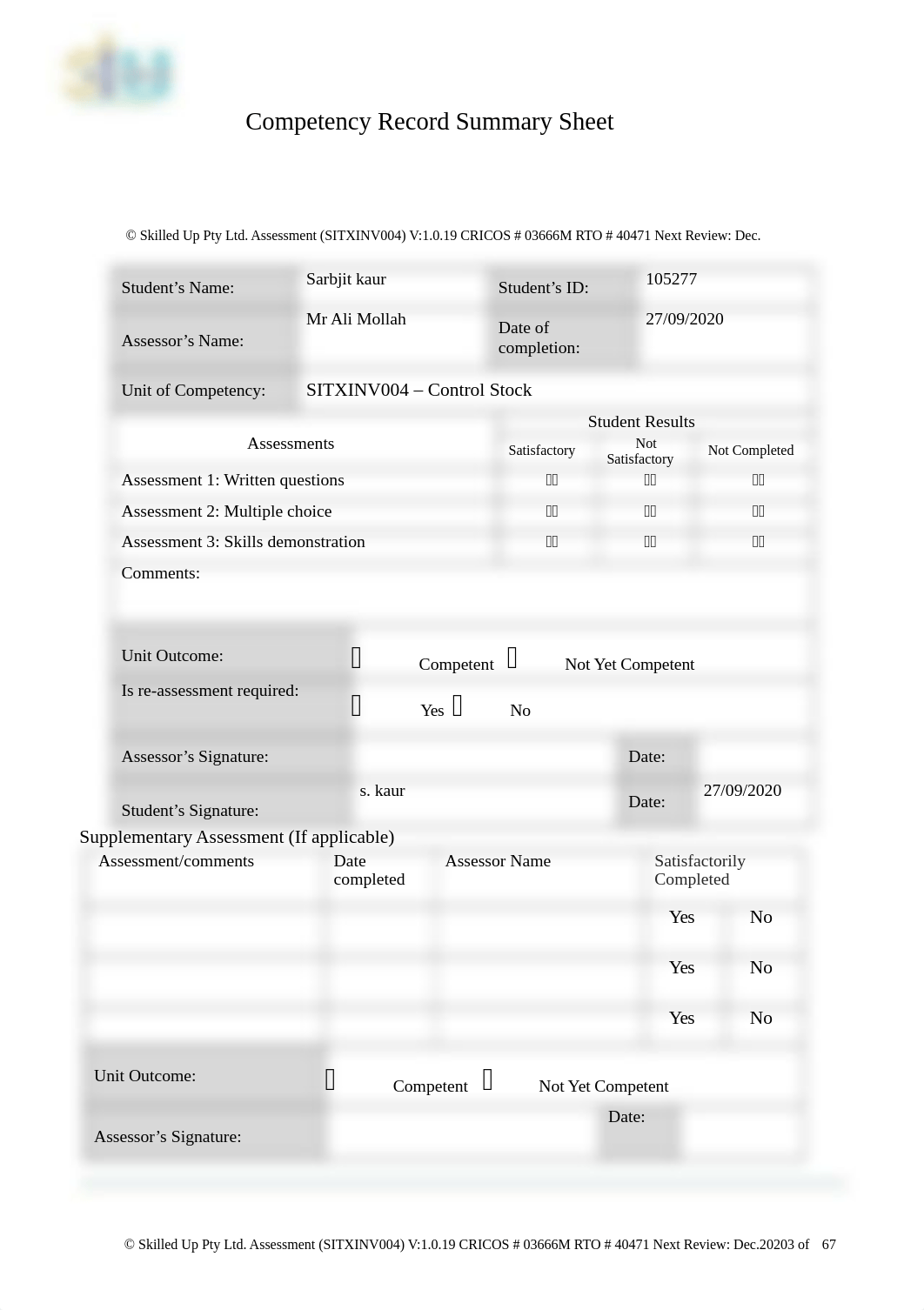 SITXINV004 control stock.docx_d26b7etgydt_page3