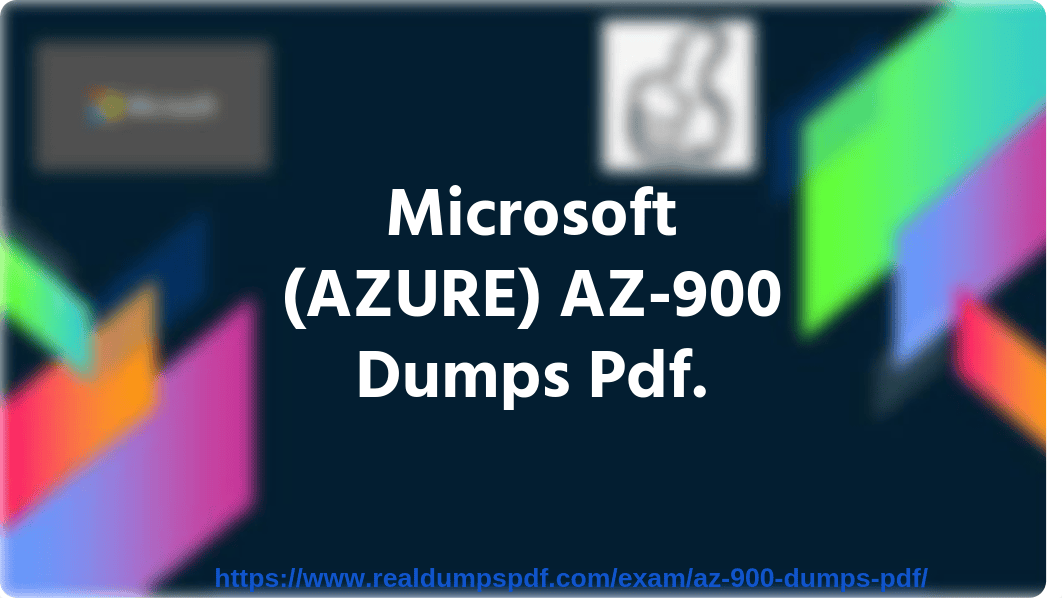 Microsoft AZ-900 Dumps Pdf - A Successive Way To Pass.pdf_d26en3v05xy_page1