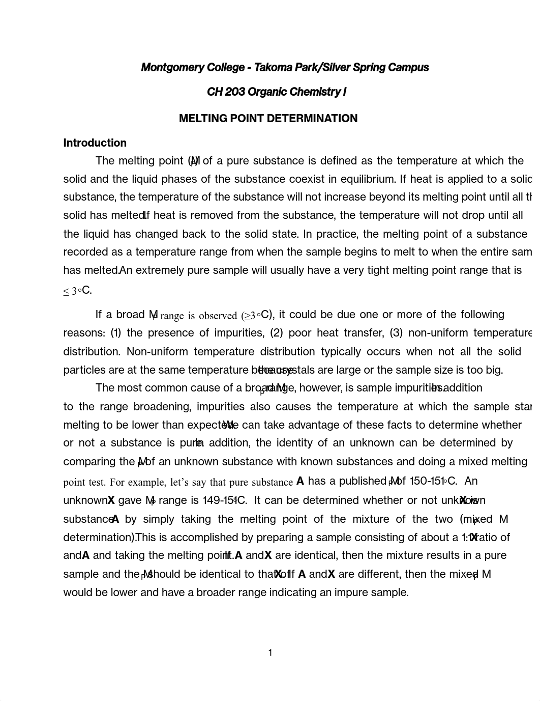 Montgomery colllege lab manual for organic chemistry_d26fqncdiwy_page1