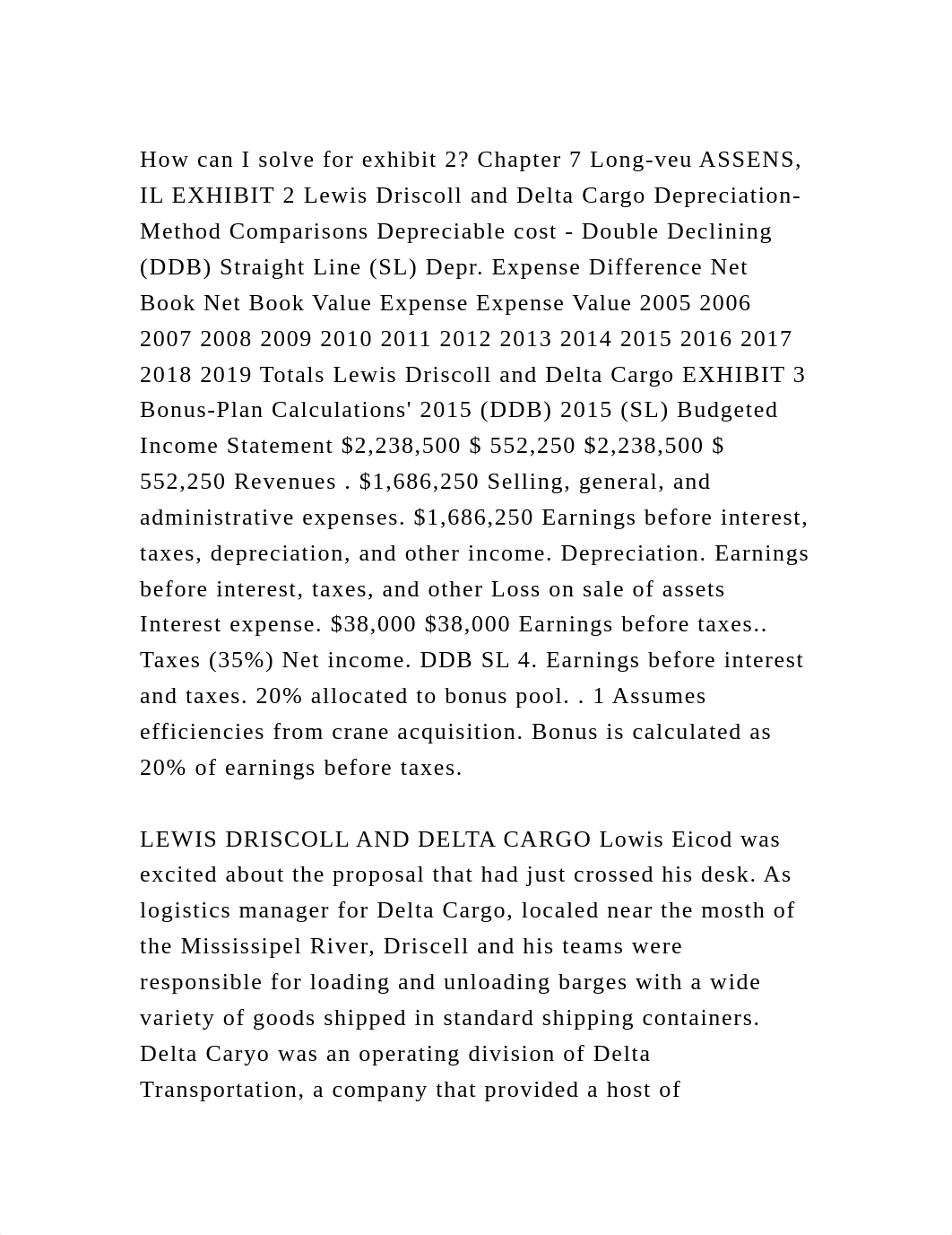 How can I solve for exhibit 2 Chapter 7 Long-veu ASSENS, IL EXHIBIT.docx_d26wogs0ue5_page2