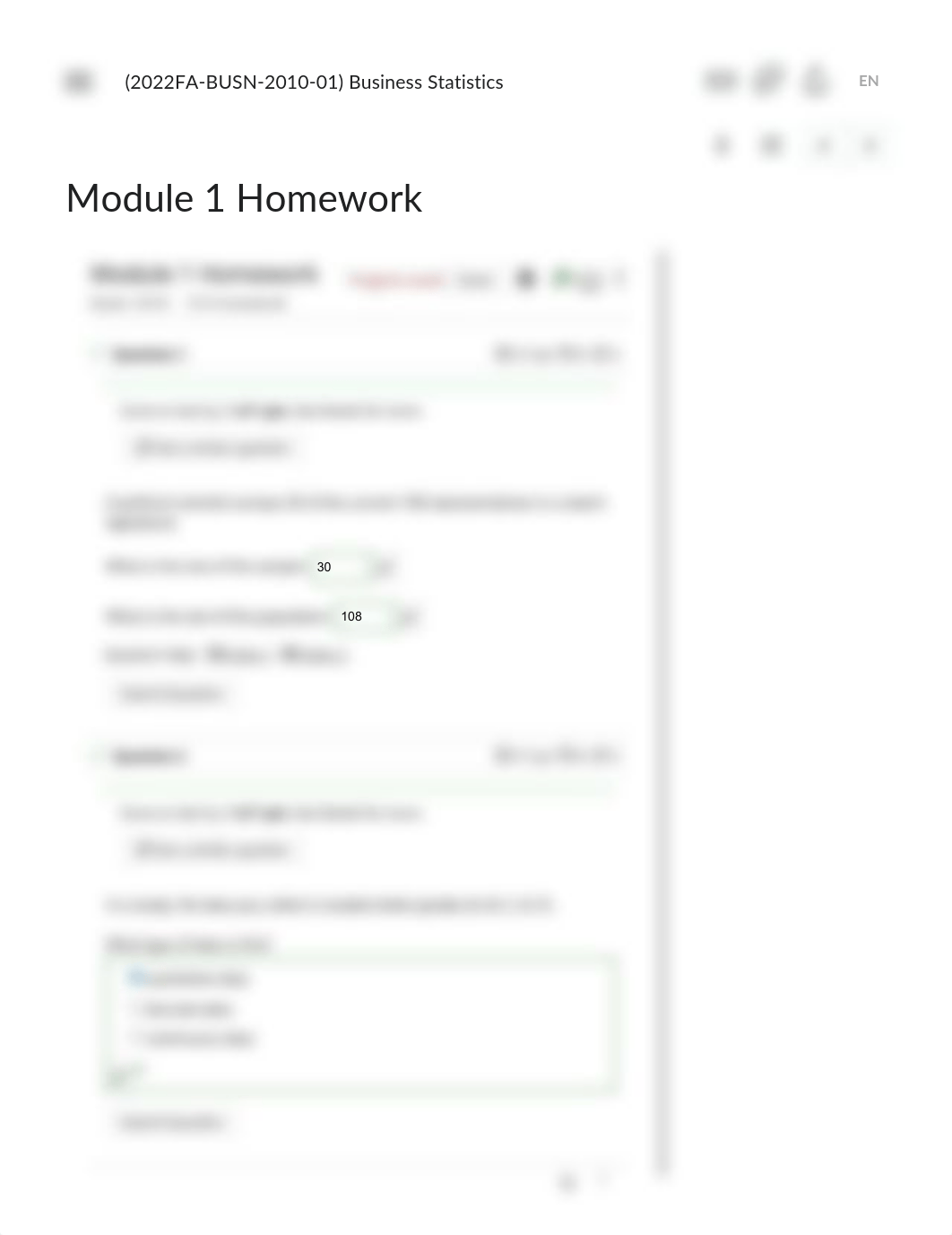 Module 1 Homework - (2022FA-BUSN-2010-01) Business Statistics.pdf_d272kjdbfcd_page1