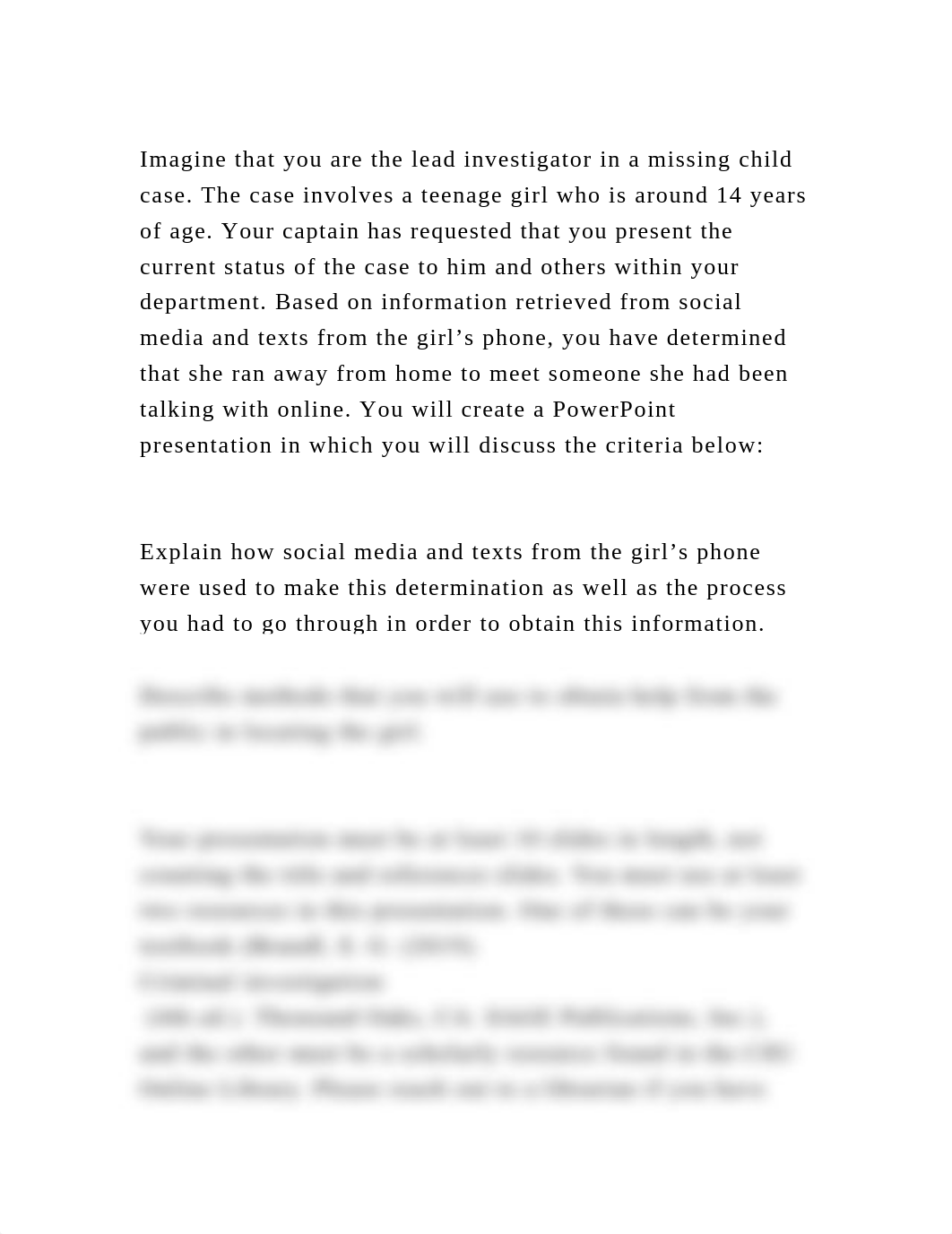 Imagine that you are the lead investigator in a missing child case. .docx_d27ok5nkph2_page2