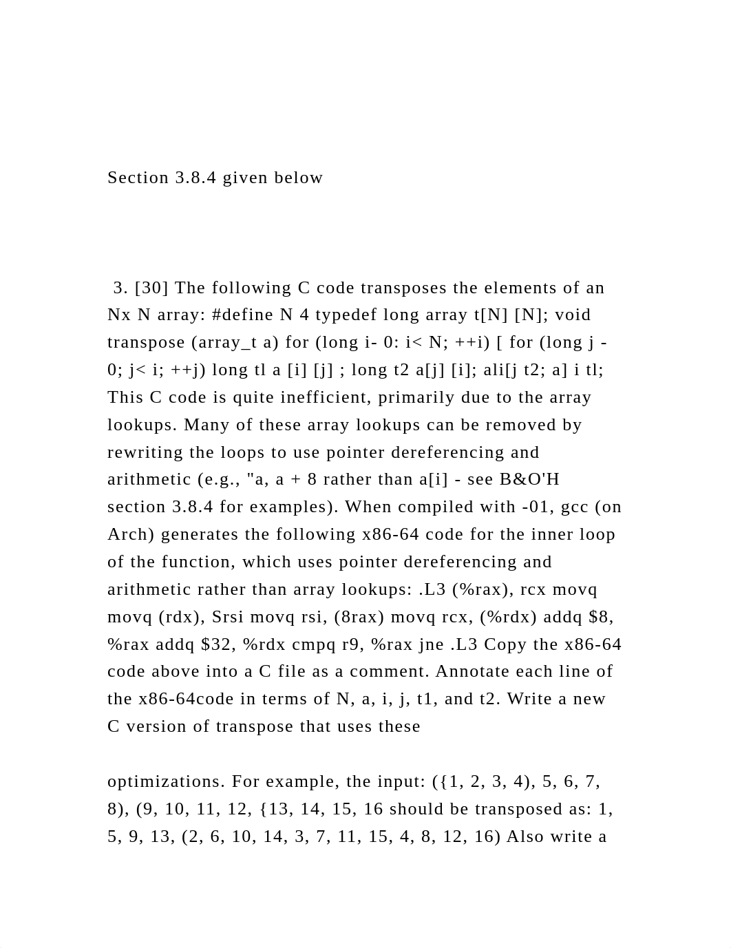 Section 3.8.4 given below 3. [30] The following C code t.docx_d27qhz4ndc6_page2