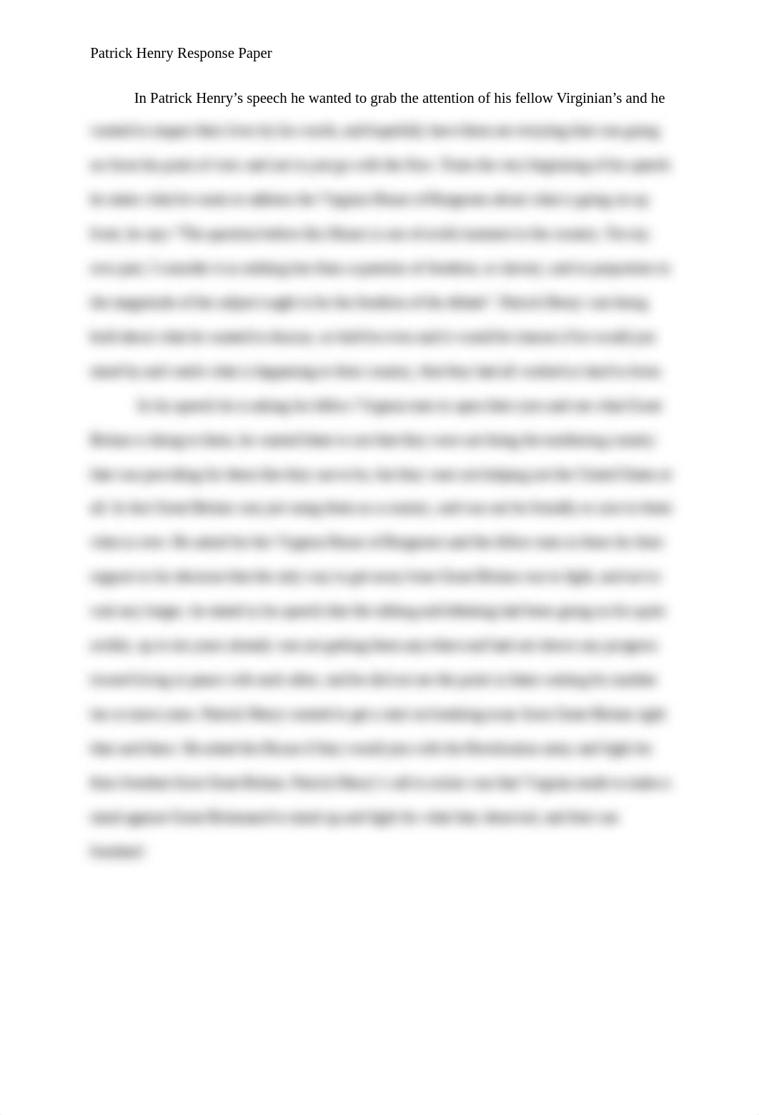 Patrick Henry Response Paper - APA Format + References_d282hgk6jks_page2