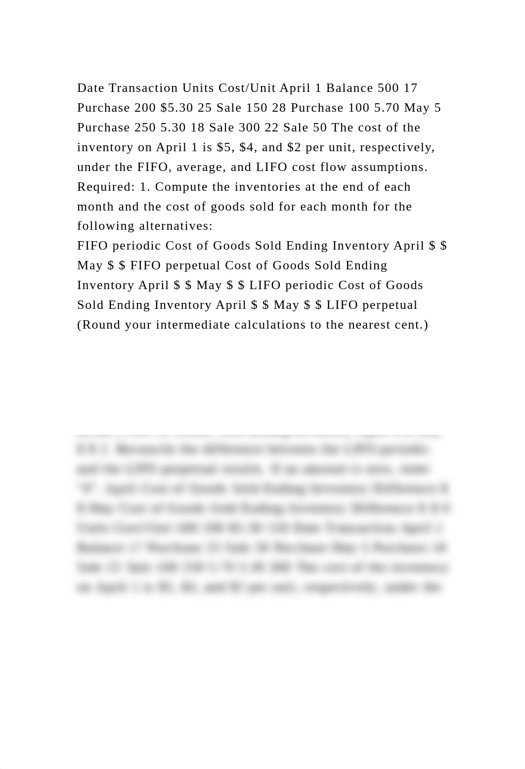 Date Transaction Units CostUnit April 1 Balance 500 17 Purchase 200.docx_d283enbhomm_page2