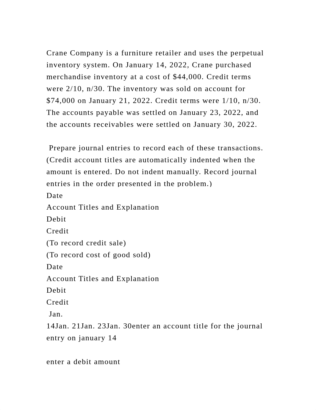 Crane Company is a furniture retailer and uses the perpetual invento.docx_d289cmn68vh_page2