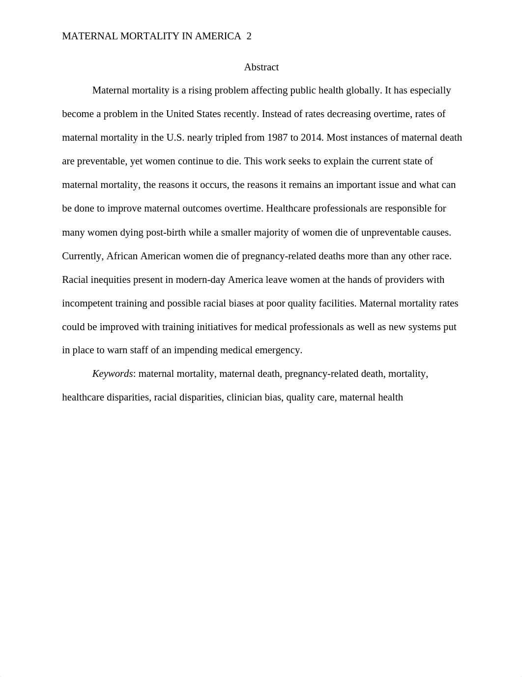 HLTH 499 Capstone - Maternal Mortality - A. Silva, A. Montalvo.docx_d28a3o3fhgz_page2