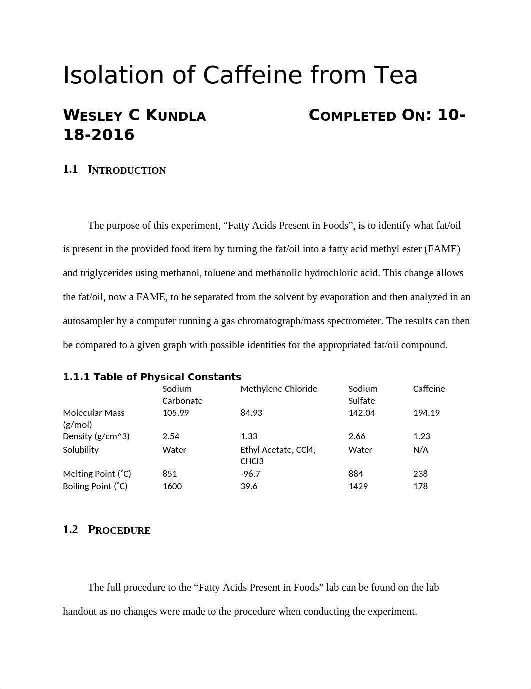 Isolation of Caffeine from Tea_d28cu3sy4o3_page1